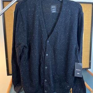 RVCA Black Speckled Men's Cardigan